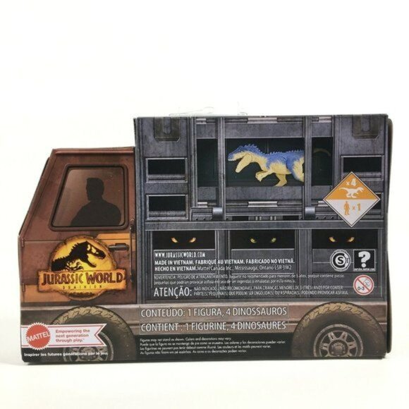 Jurassic World Dominion Minis Chaotic Cargo Pack 5 Piece Mini Dinosaur & Figure - Picture 5 of 7